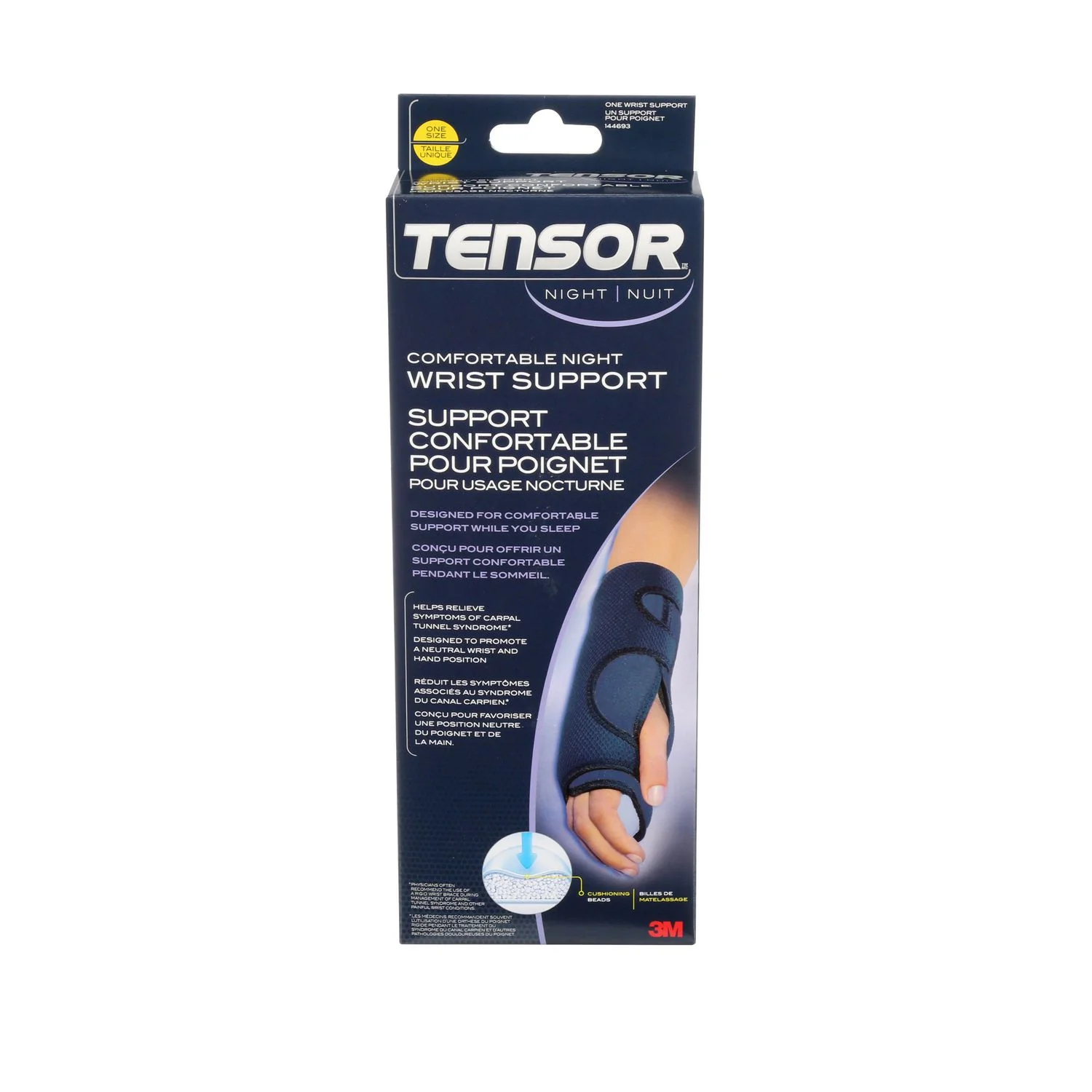 3M Tensor Night Comfortable Wrist Support, One Size - 1 unit