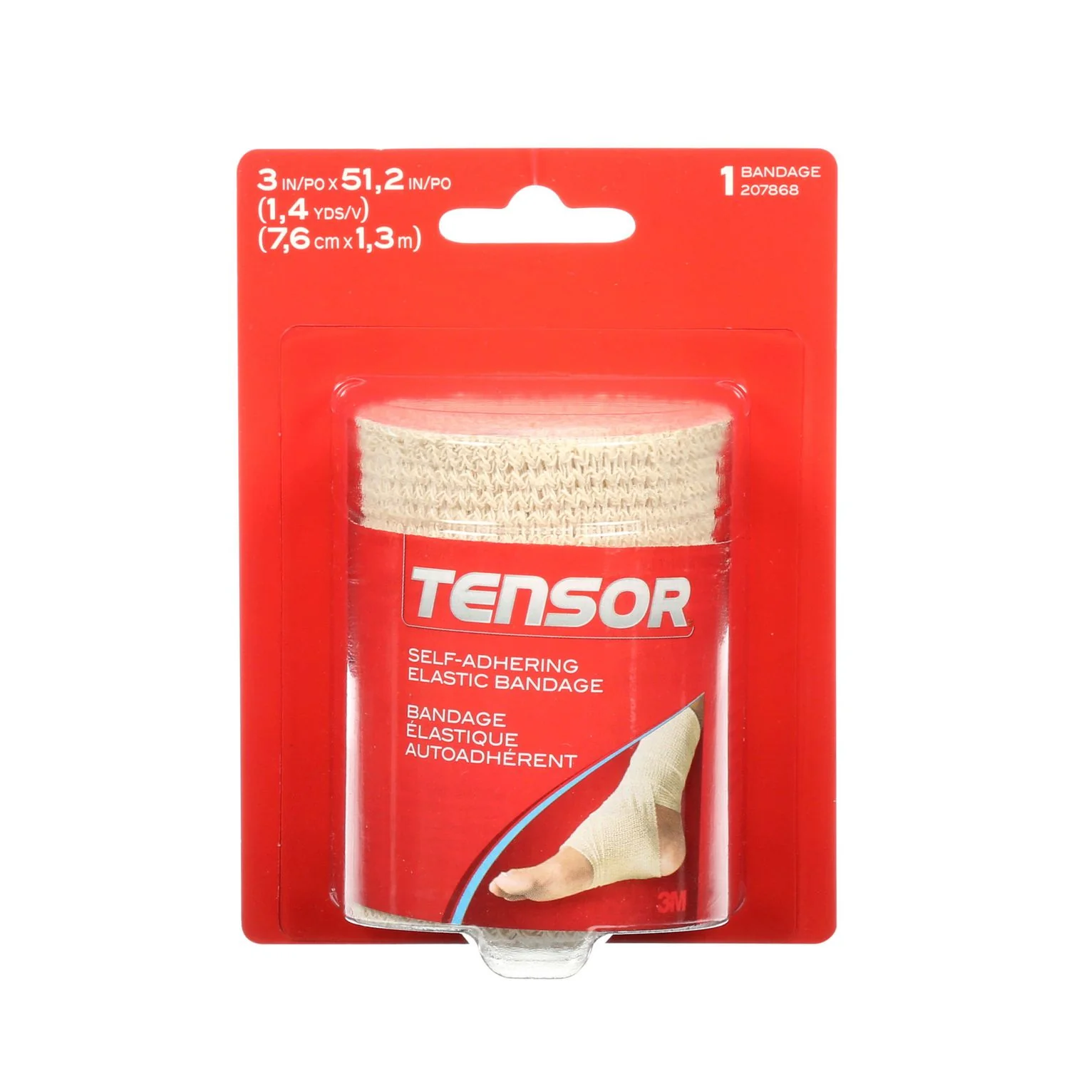 3M Tensor Self-Adhering Elastic Bandage, Tan - 1 single roll