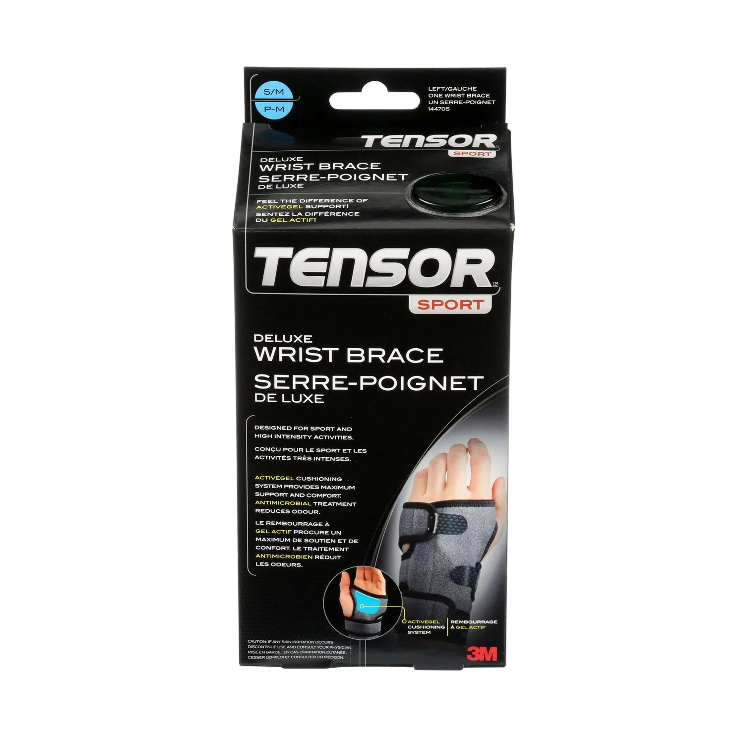 3M Tensor Sport Deluxe Wrist Brace, Left - 1 unit