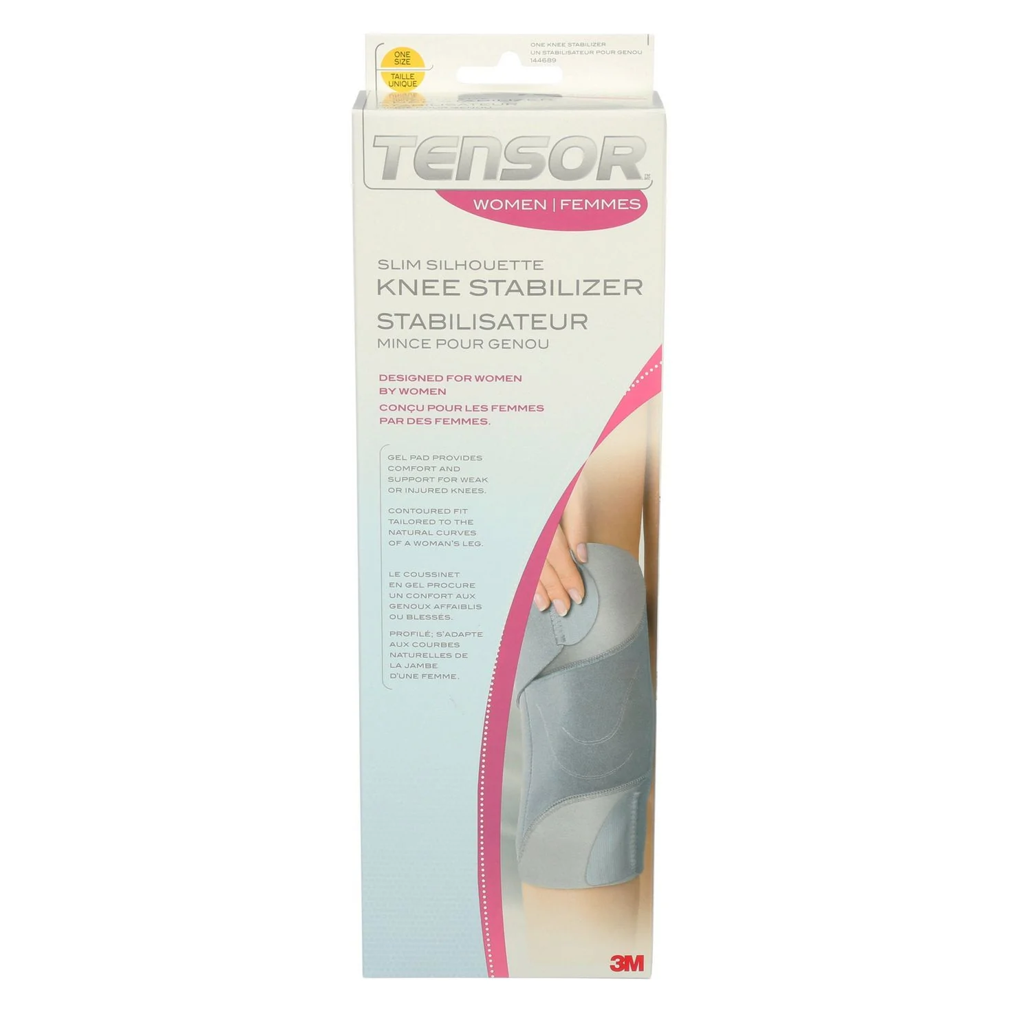 3M Tensor Women's Slim Silhouette Knee Stabilizer, One Size - 1 unit