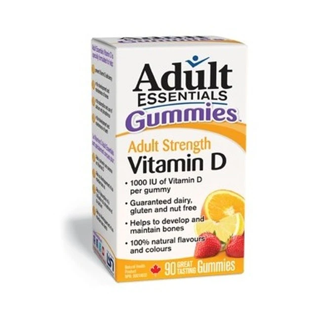Adult Essentials Vitamin D 1000 IU - 90 gummies