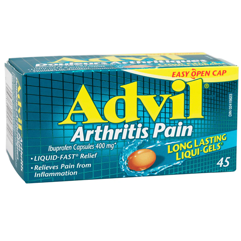 Advil Arthritis Pain Ibuprofen 400 mg Long Lasting Liqui-Gels