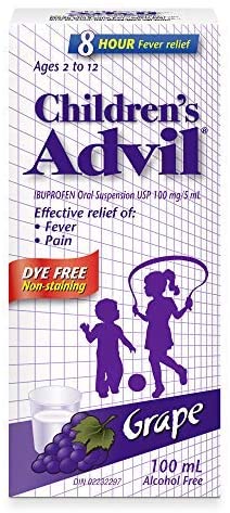 Advil Children's Ibuprofen Suspension Dye-Free 100ml
