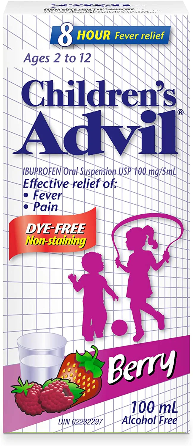 Advil Children's Ibuprofen Suspension Dye-Free 100ml - Image 2