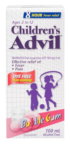 Advil Children's Ibuprofen Suspension Dye-Free 100ml - Image 3