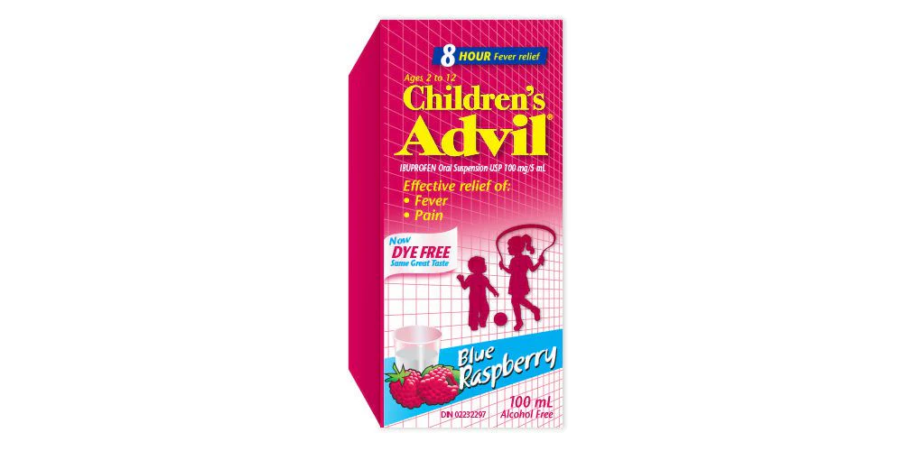 Advil Children's Ibuprofen Suspension Dye-Free 100ml - Image 4
