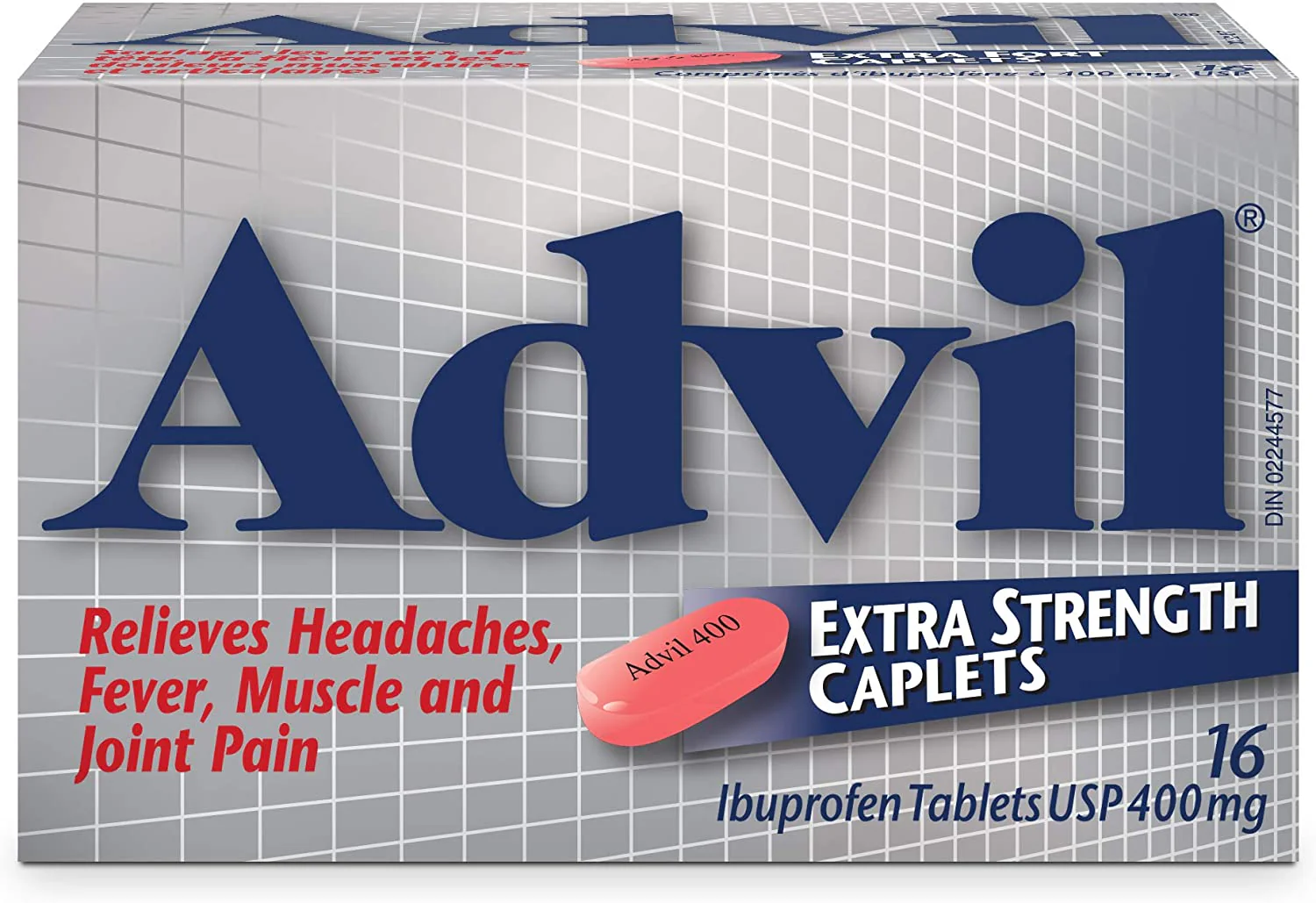 Advil Extra Strength Ibuprofen Caplets