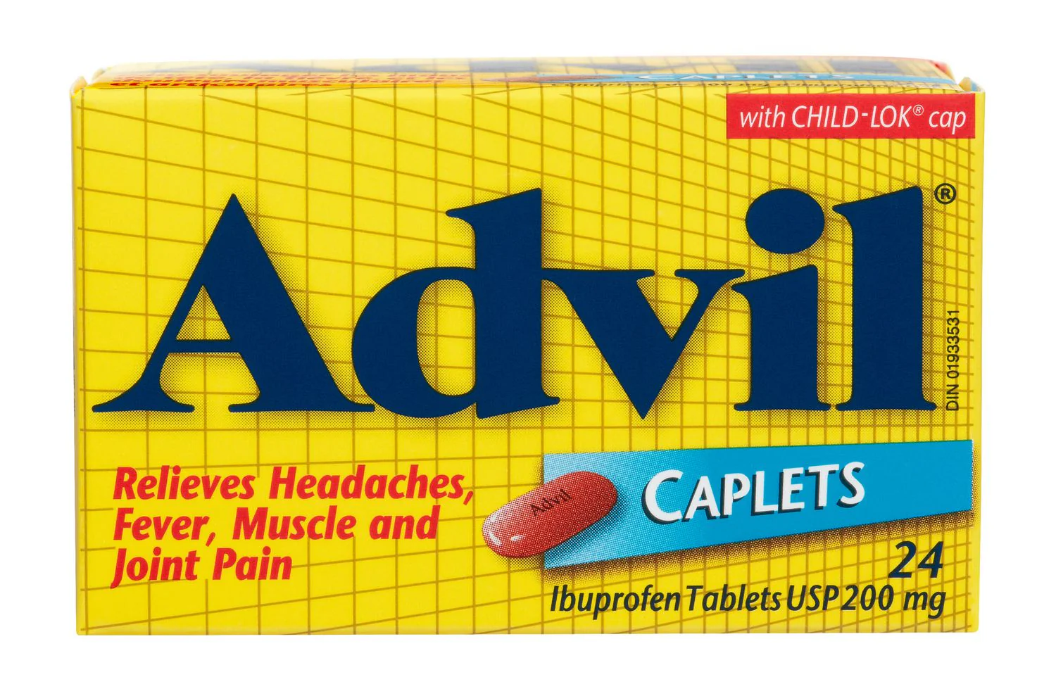 Advil Ibuprofen Caplets 200mg