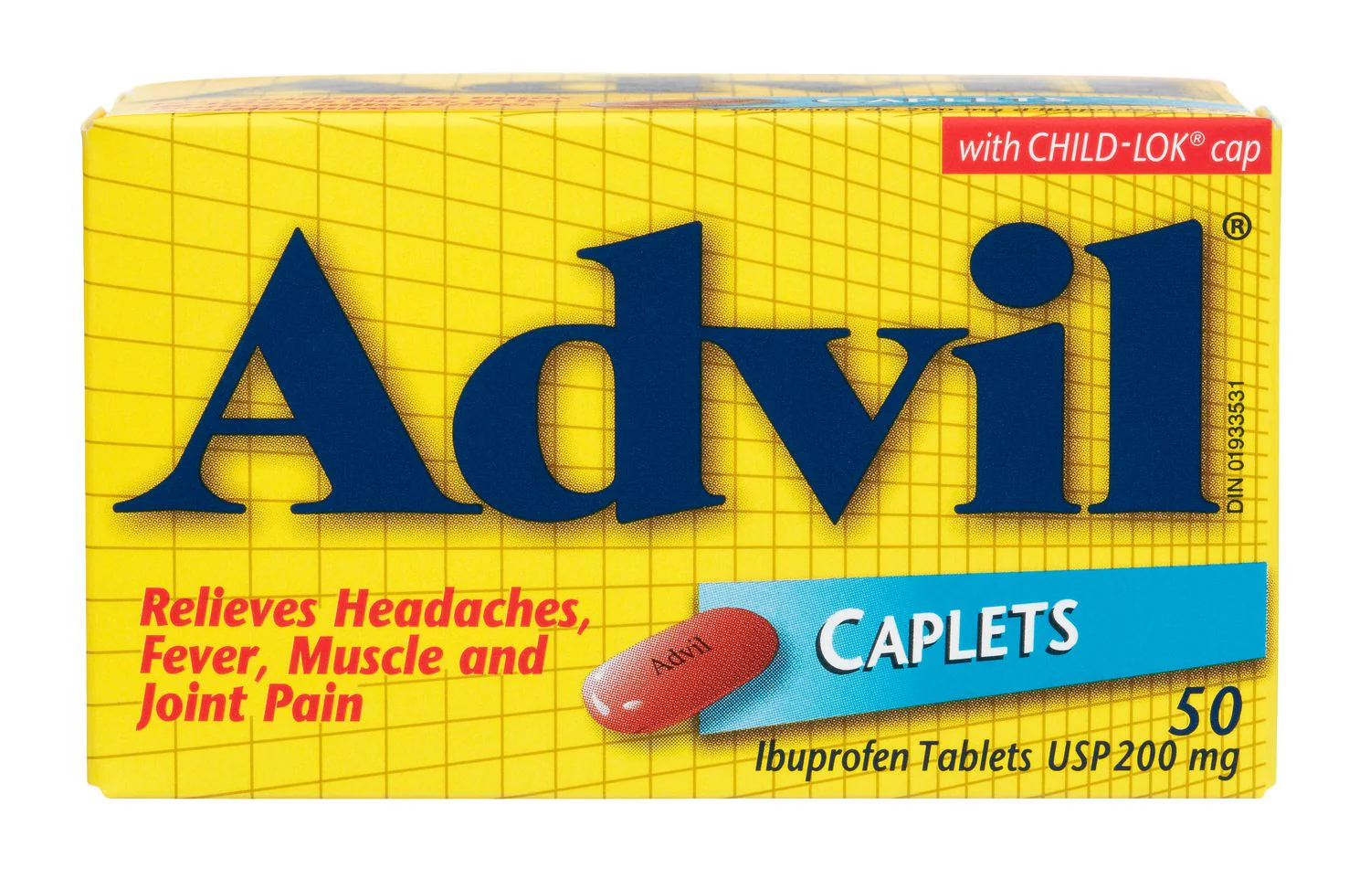 Advil Ibuprofen Caplets 200mg - Image 2