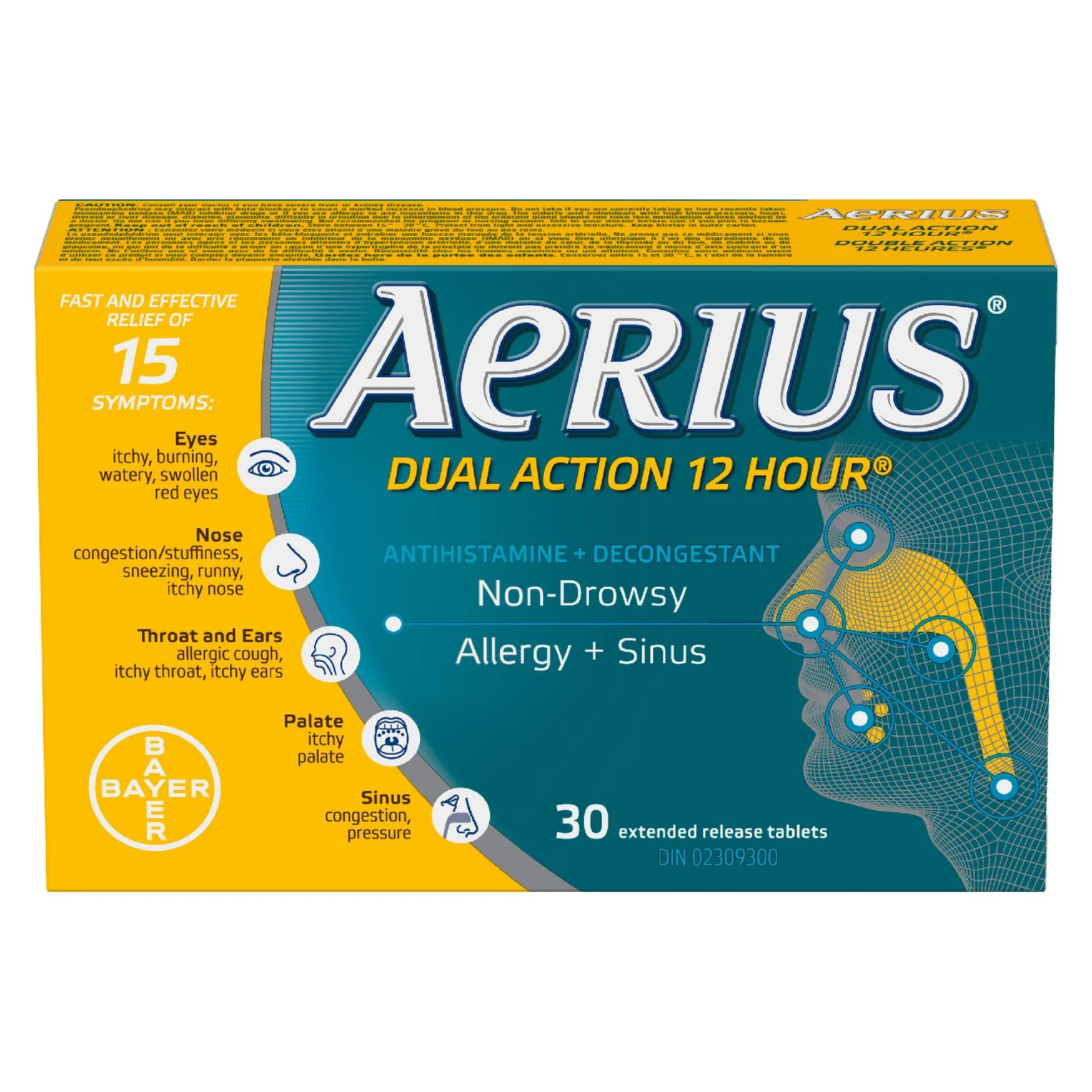 Aerius Dual Action 12-Hour Non-Drowsy Allergy - Image 2