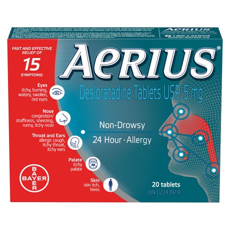 Aerius Non-Drowsy 24-Hour Allergy Relief Tablets - Image 2