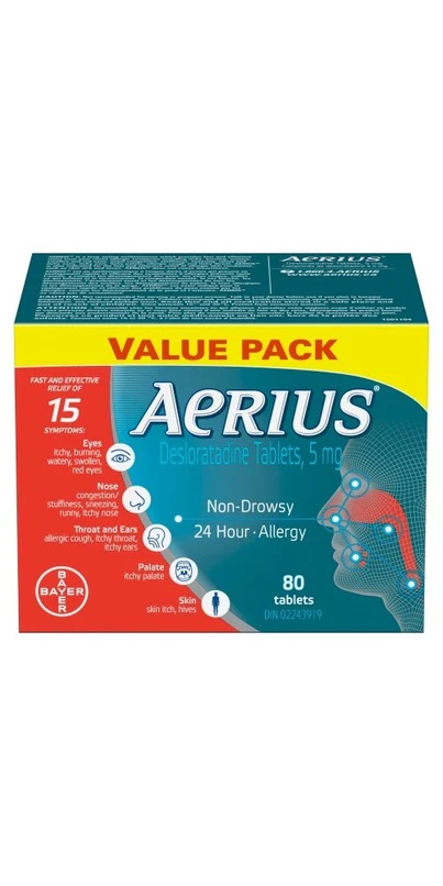Aerius Non-Drowsy 24-Hour Allergy Relief Tablets - Image 5