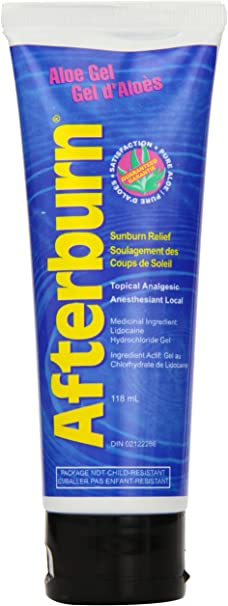 Afterburn Aloe Gel, Sunburn Relief - 118 ml
