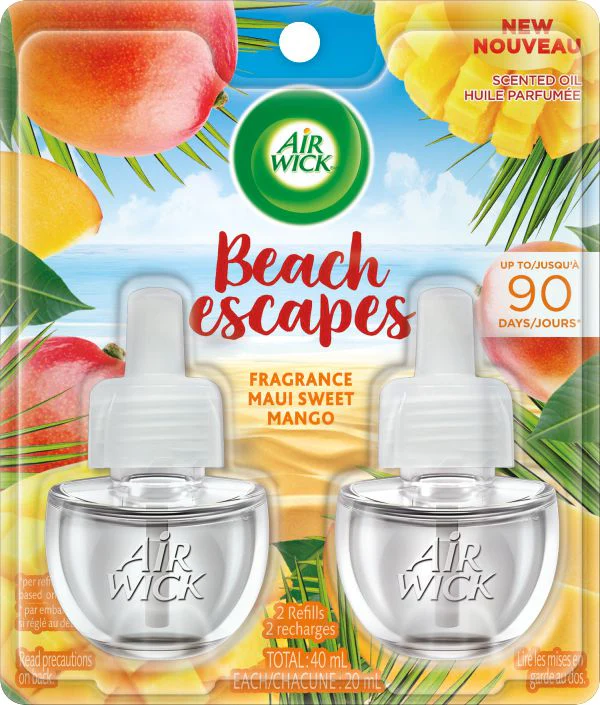 Air Wick Plug-in Air Freshener, Scented Oil Refills, Beach Escapes - 2 refills - Image 2