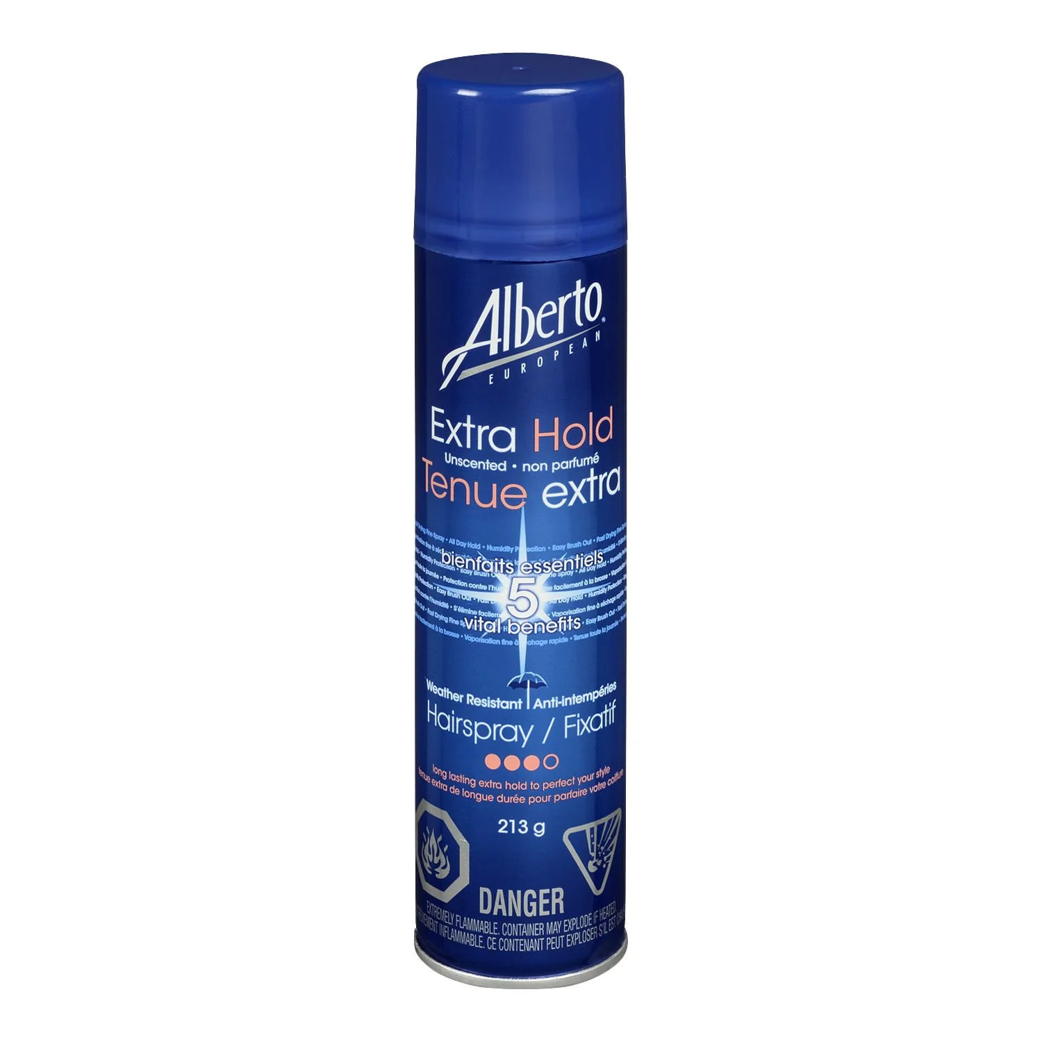 Alberto European Extra Hold Hair Spray, Unscented - 213 g
