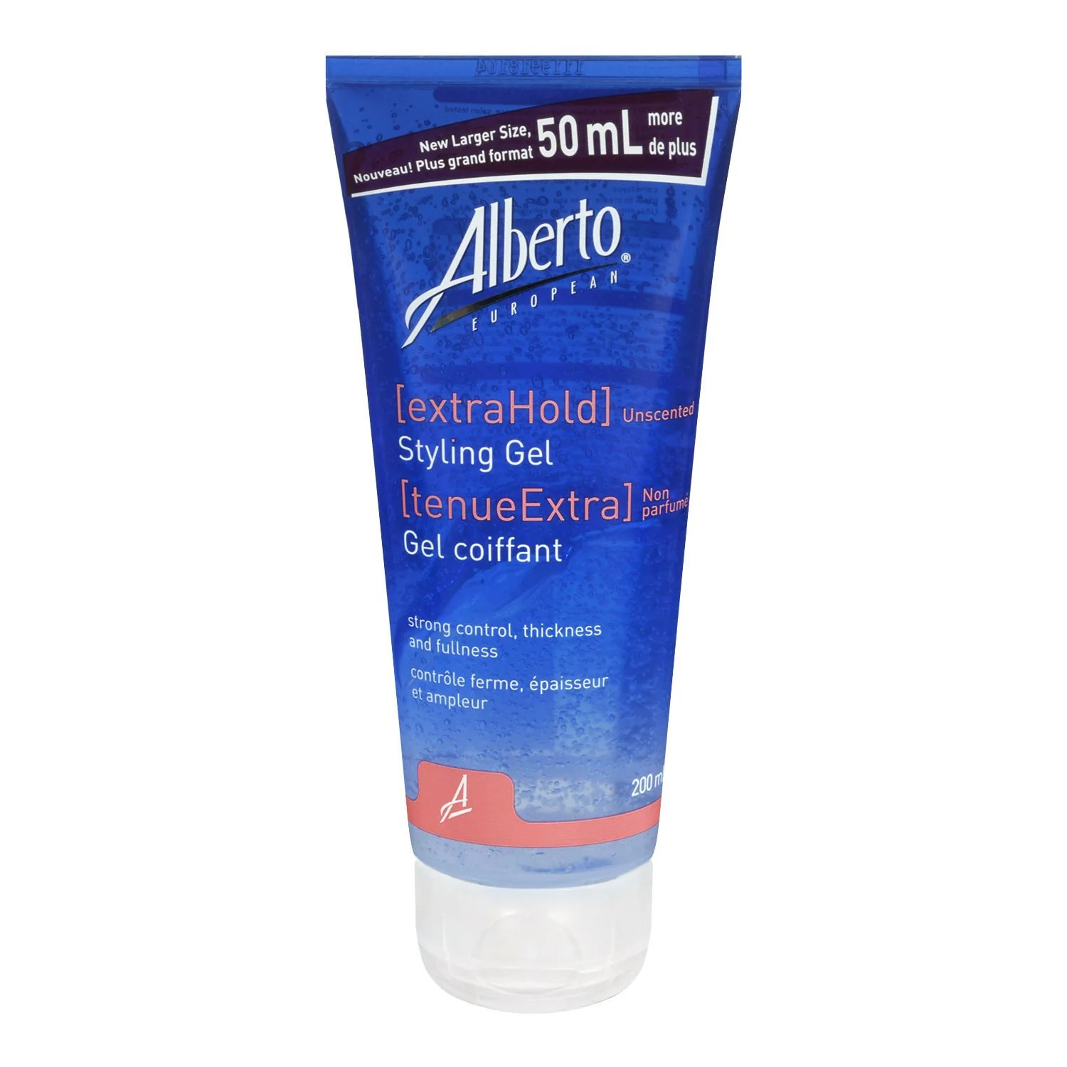 Alberto European Extra Hold Styling Gel, Unscented - 200 ml