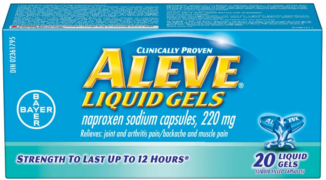 Aleve Naproxen Sodium Liquid Gels - 220 mg