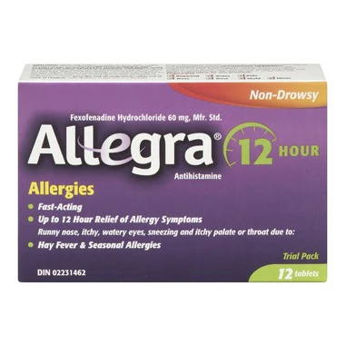 Allegra 12-Hour Non-Drowsy Allergy Relief Tablets