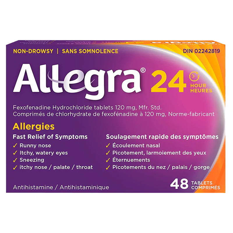 Allegra 24 Hour Allergy Relief - 48 tablets