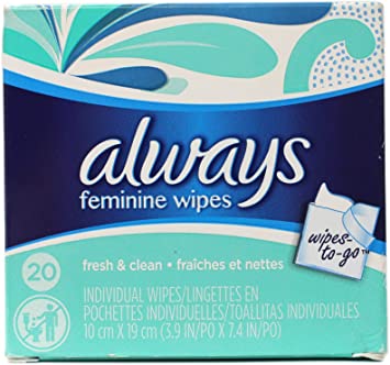Always Feminine Wipes, Fresh & Clean