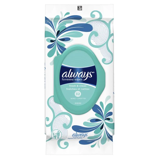 Always Feminine Wipes, Fresh & Clean - Image 2