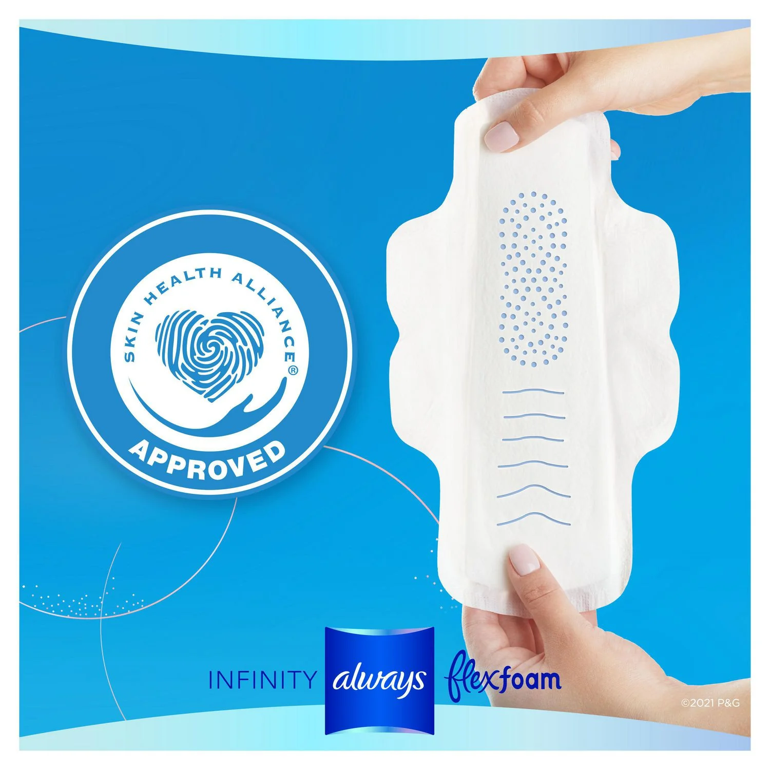 Always Infinity with FlexFoam Size 1 Regular Flow Pads with Wings, Unscented - Image 5