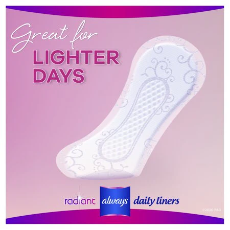 Always Radiant Daily Liners, Regular, Unscented - Image 3