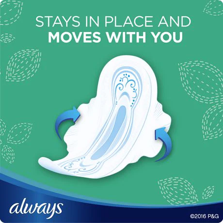 Always Ultra Thin Size 1 Regular Pads with Wings, Unscented - Image 4