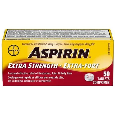 Aspirin Extra Strength - 500 mg