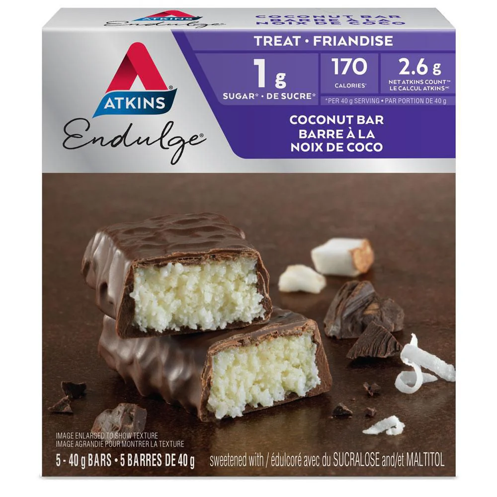 Atkins Endulge Treat, Coconut Bar - 5 bars x 40 g