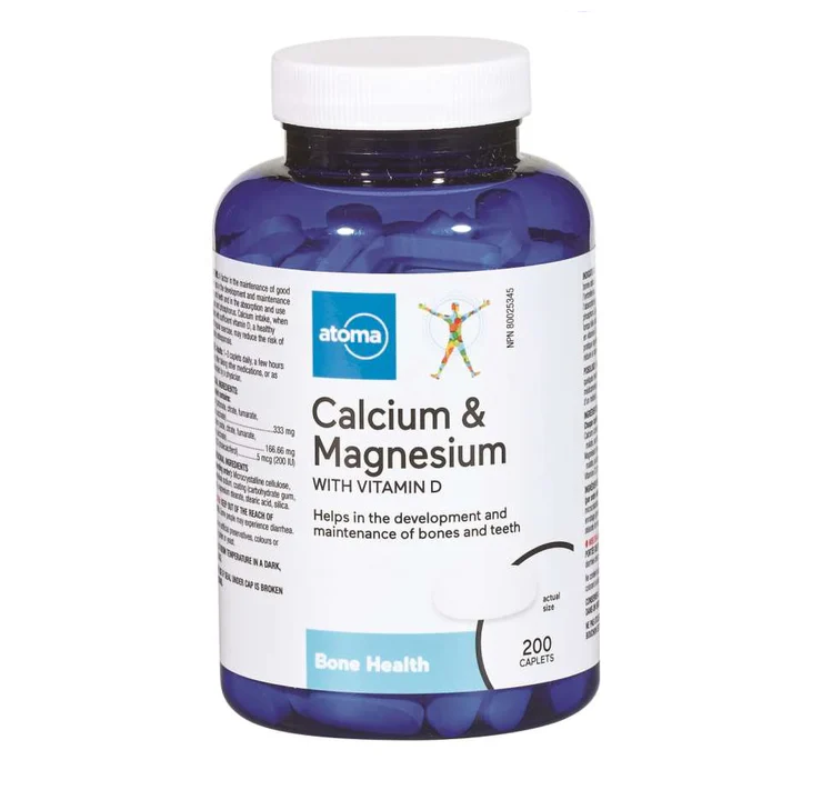 Atoma Calcium & Magnesium with Vitamin D - 200 caplets