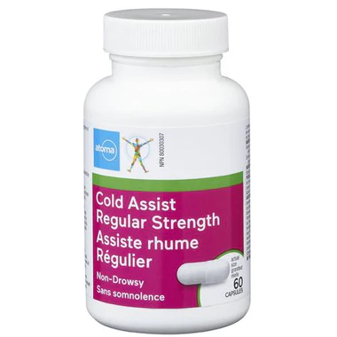Atoma Cold Assist Regular Strength, Non-Drowsy - 60 capsules
