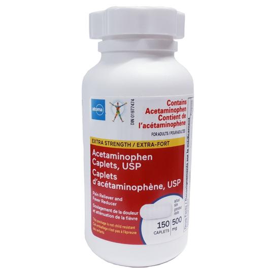 Atoma Extra Strength Acetaminophen 500 mg Caplets