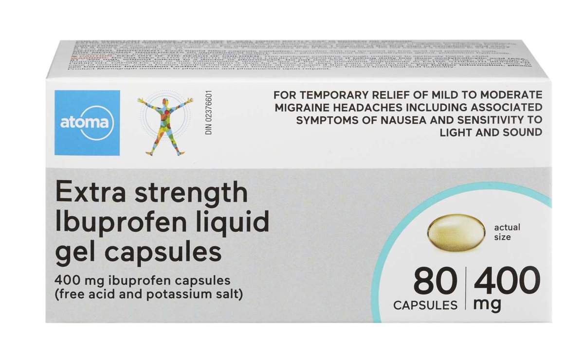 Atoma Extra Strength Ibuprofen Liquid Gel Capsules - 400mg - Image 3