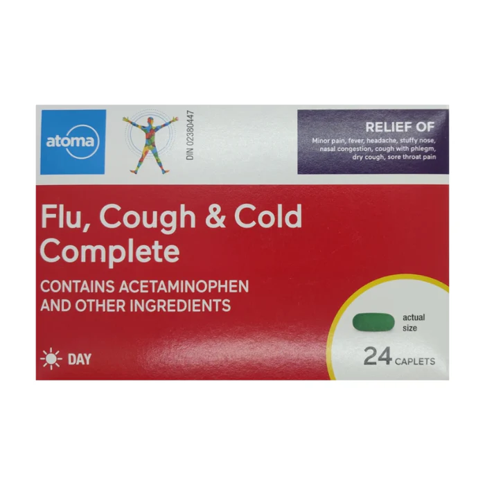 Atoma Flu, Cough & Cold Complete - 24 caplets