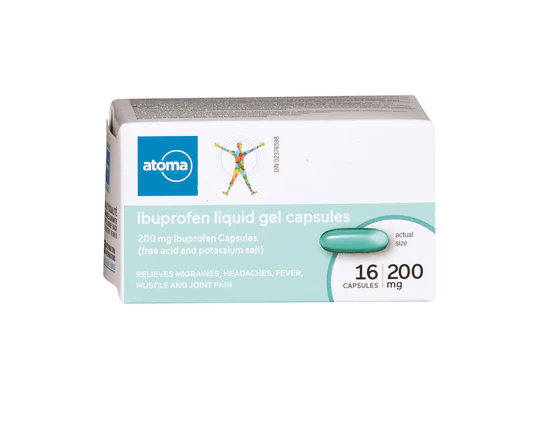 Atoma Ibuprofen Liquid Gel Capsules - 200mg