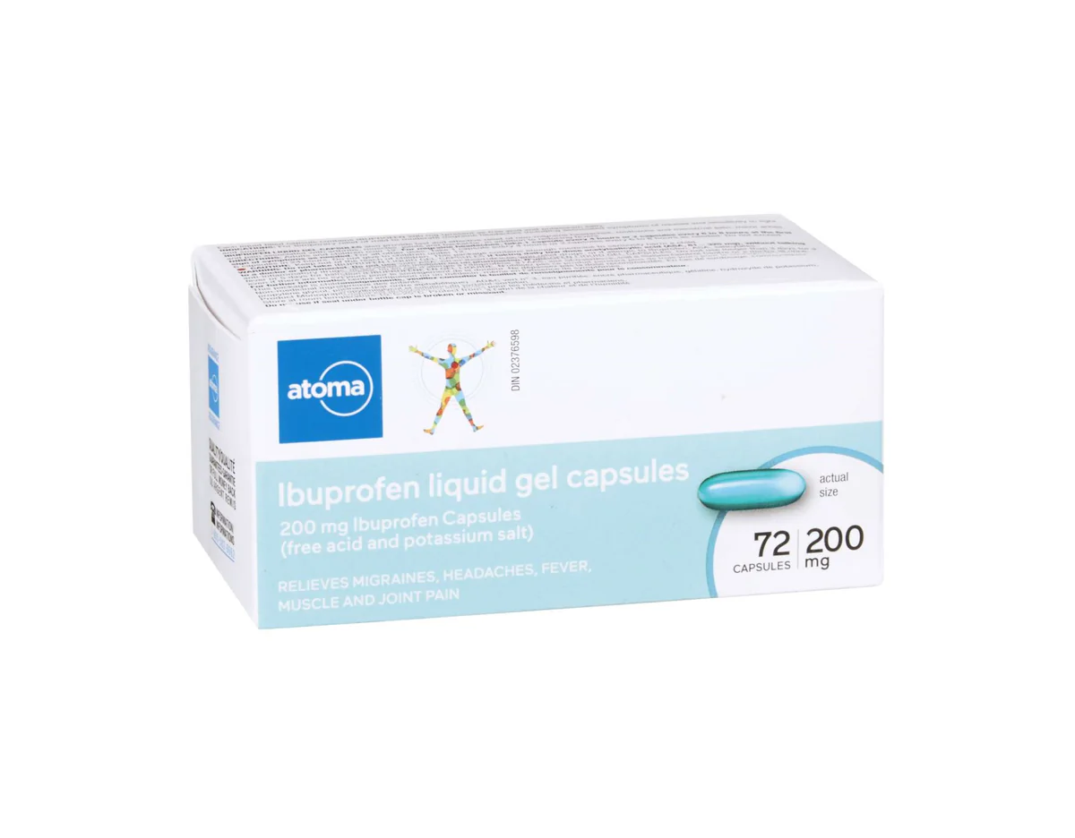 Atoma Ibuprofen Liquid Gel Capsules - 200mg - Image 2