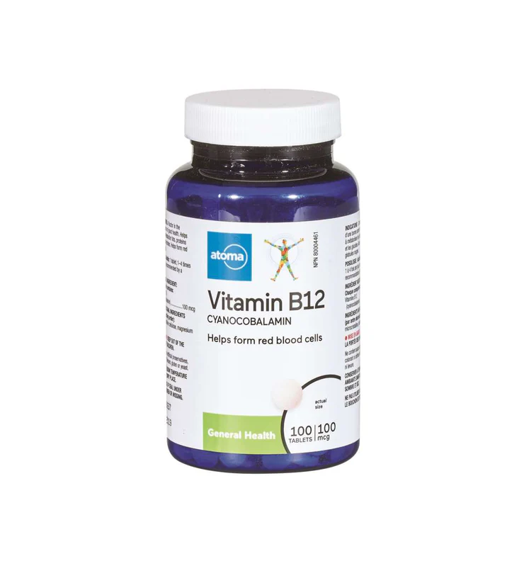 Atoma Vitamin B12 Cyanocobalamin 100 mcg - 100 tablets