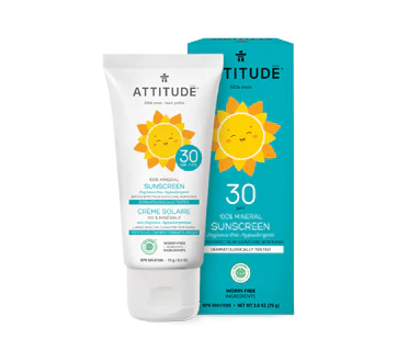 Attitude Sunscreen SFP 30, Fragrance Free - 75 g