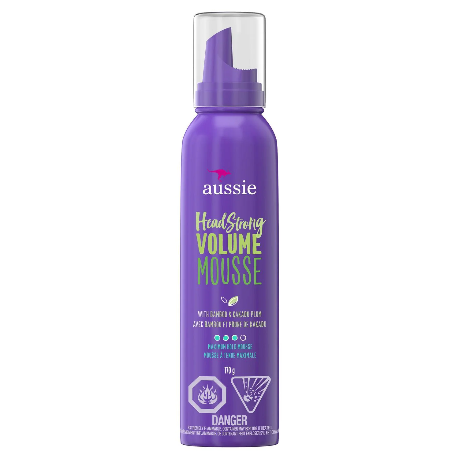 Aussie HeadStrong Volume Mousse with Bamboo and Kakadu Plum - 170 g