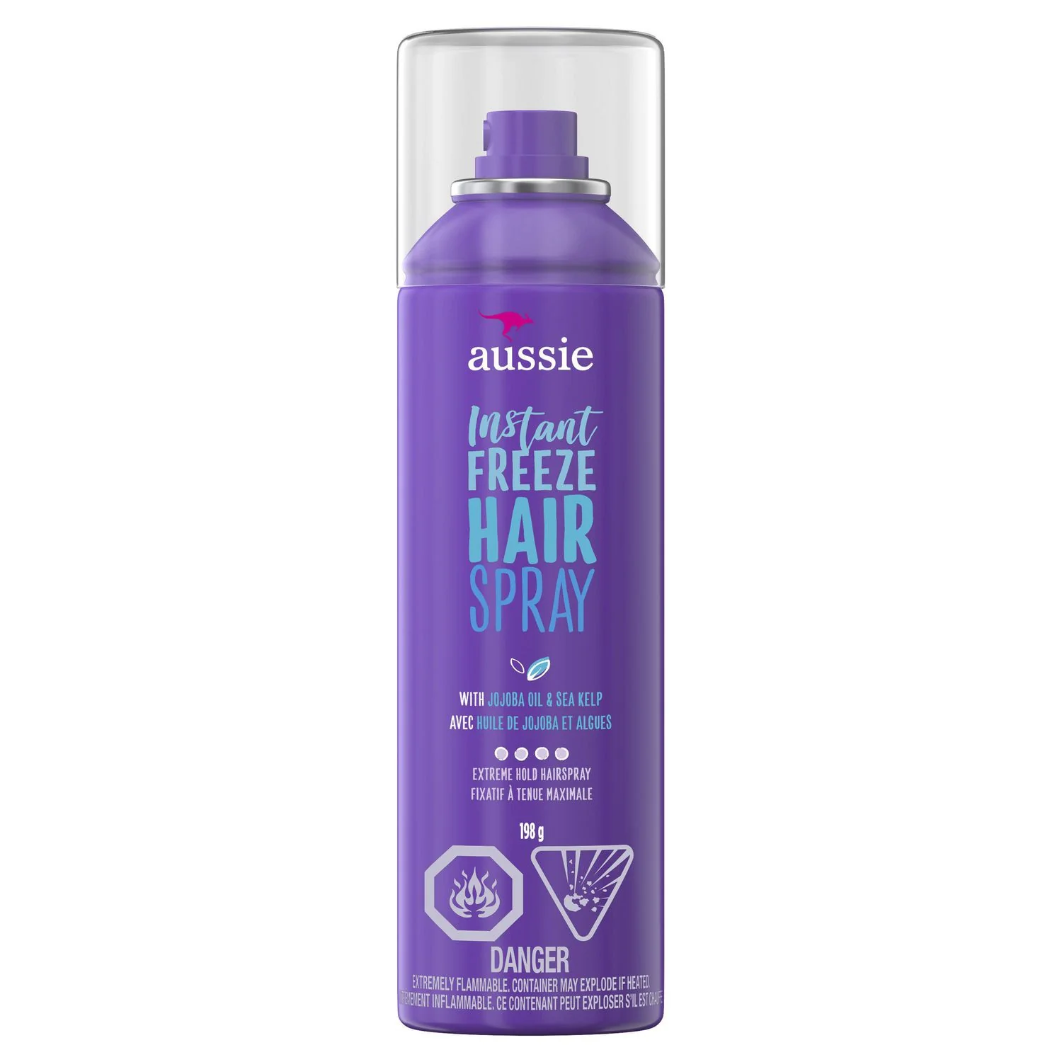 Aussie Instant Freeze Hairspray with Jojoba Oil & Sea Kelp - 230 ml