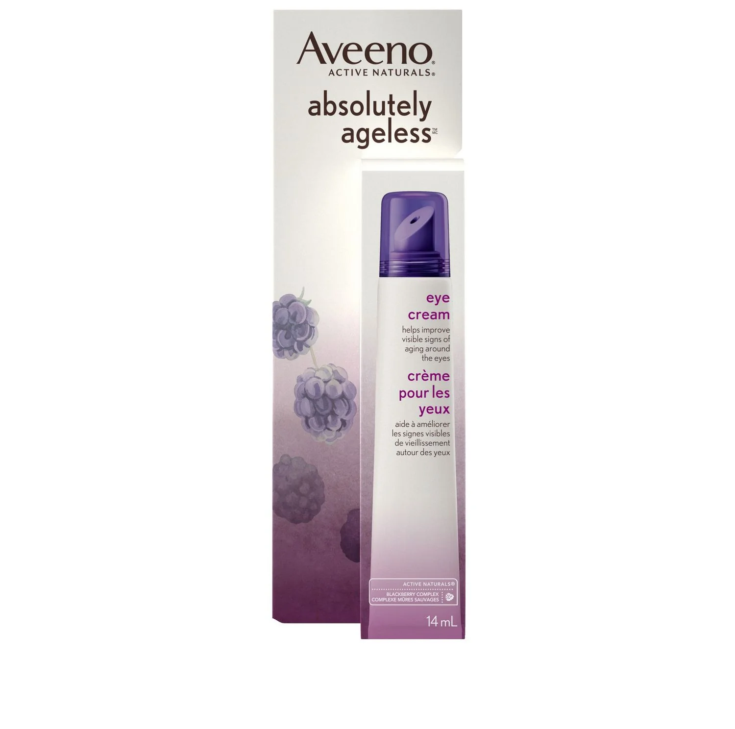 Aveeno Absolutely Ageless Eye Cream, Blackberry Complex - 14 mL