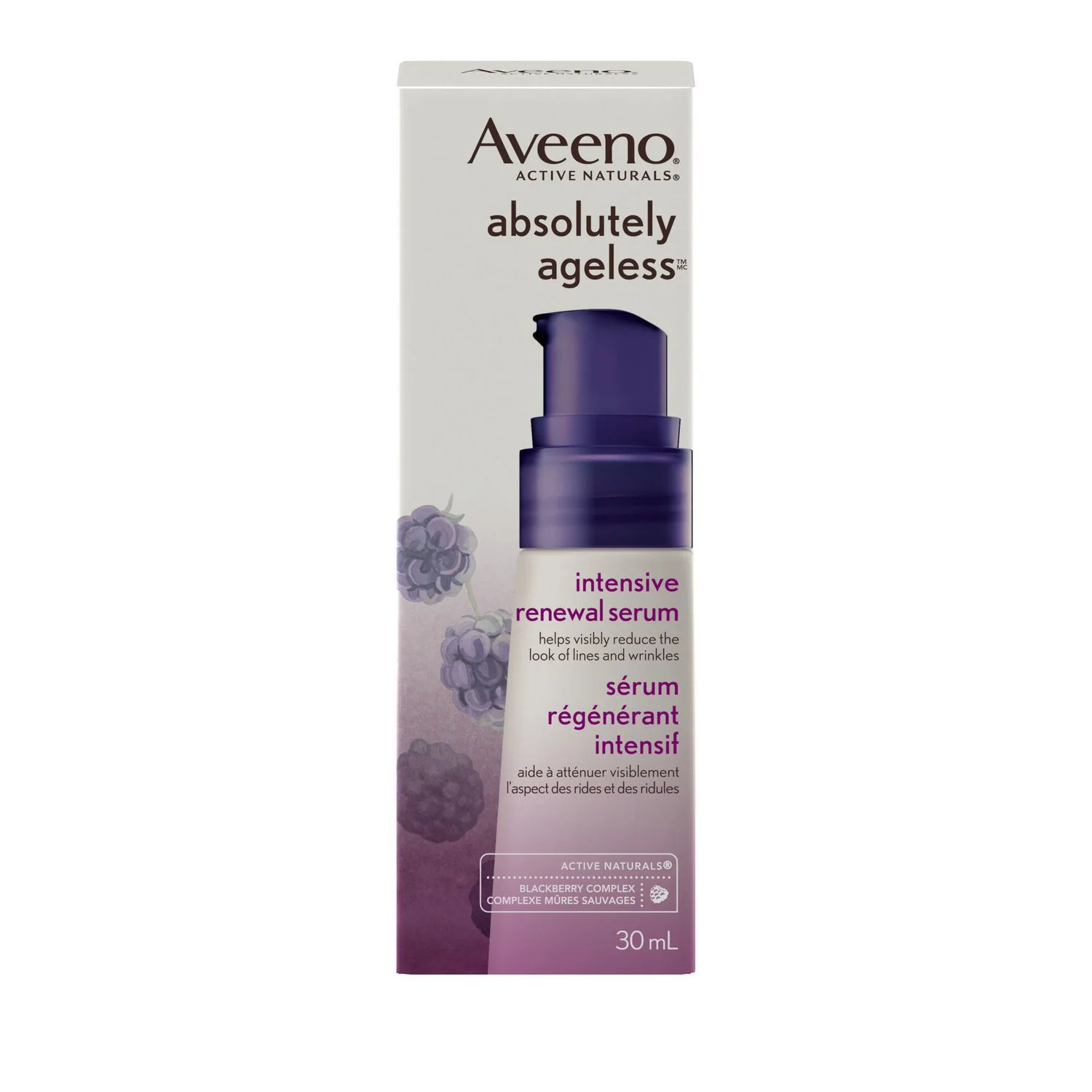 Aveeno Absolutely Ageless Intensive Renewal Serum, Blackberry Complex - 30 mL