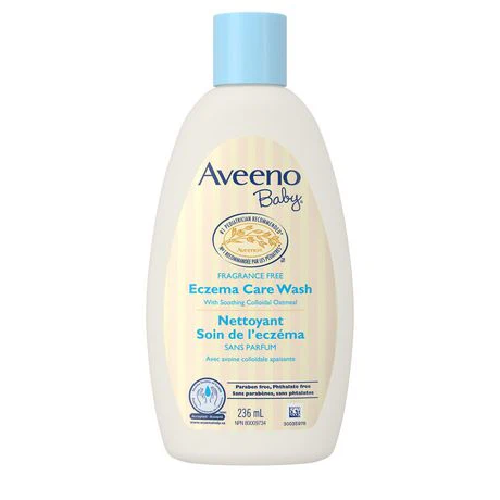 Aveeno Baby Eczema Care Wash, Fragrance-Free - 236 ml