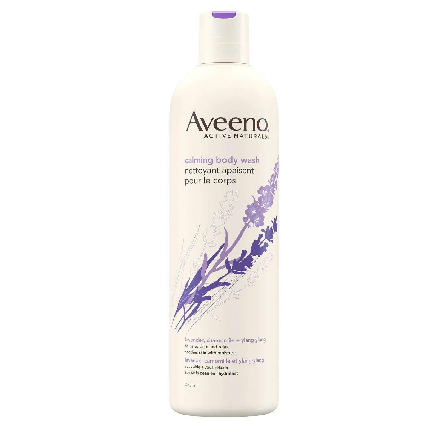 Aveeno Calming Body Wash with Lavender, Chamomile + Ylang-Ylang