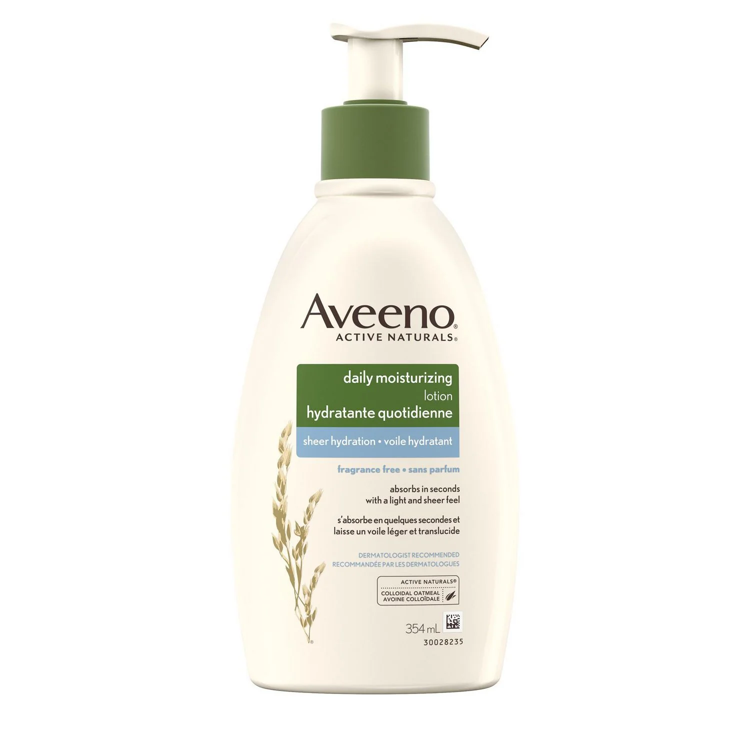 Aveeno Daily Moisturizing Lotion, Sheer Hydration, Fragrance- Free - 354 mL