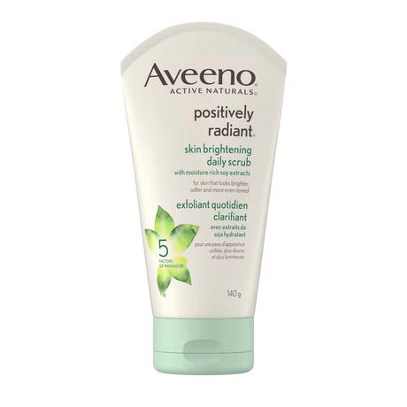 Aveeno Face Scrub Positively Radiant Skin Brightening Daily Scrub - 140 g