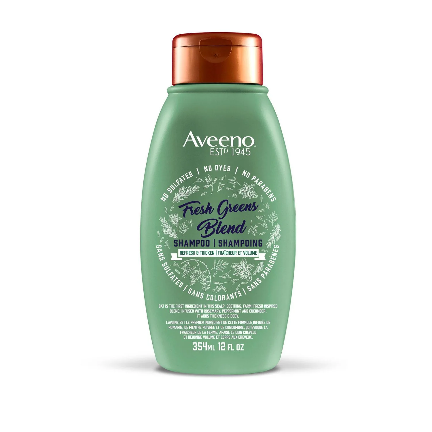 Aveeno Fresh Greens Blend Shampoo - 354 ml