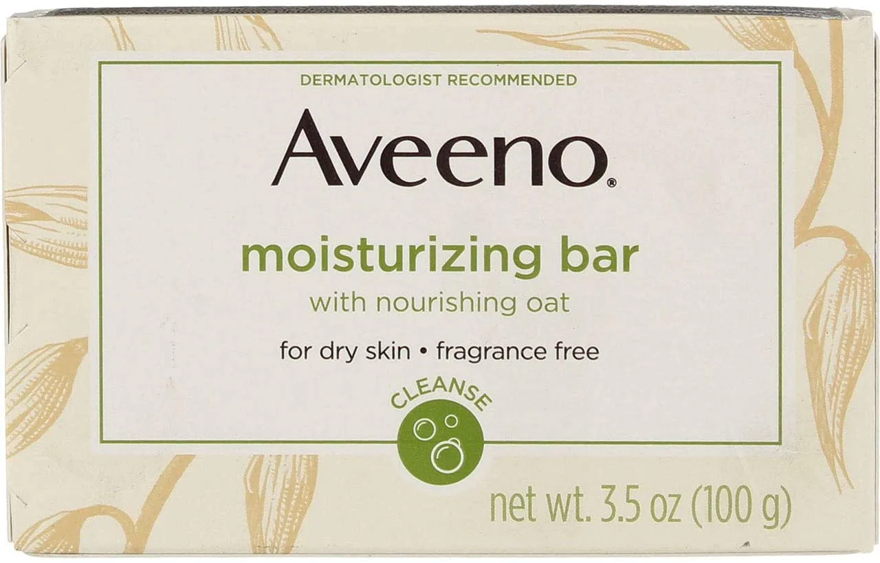 Aveeno Moisturizing Bar With Nourishing Oat, For Dry Skin, Fragrance Free - 100g