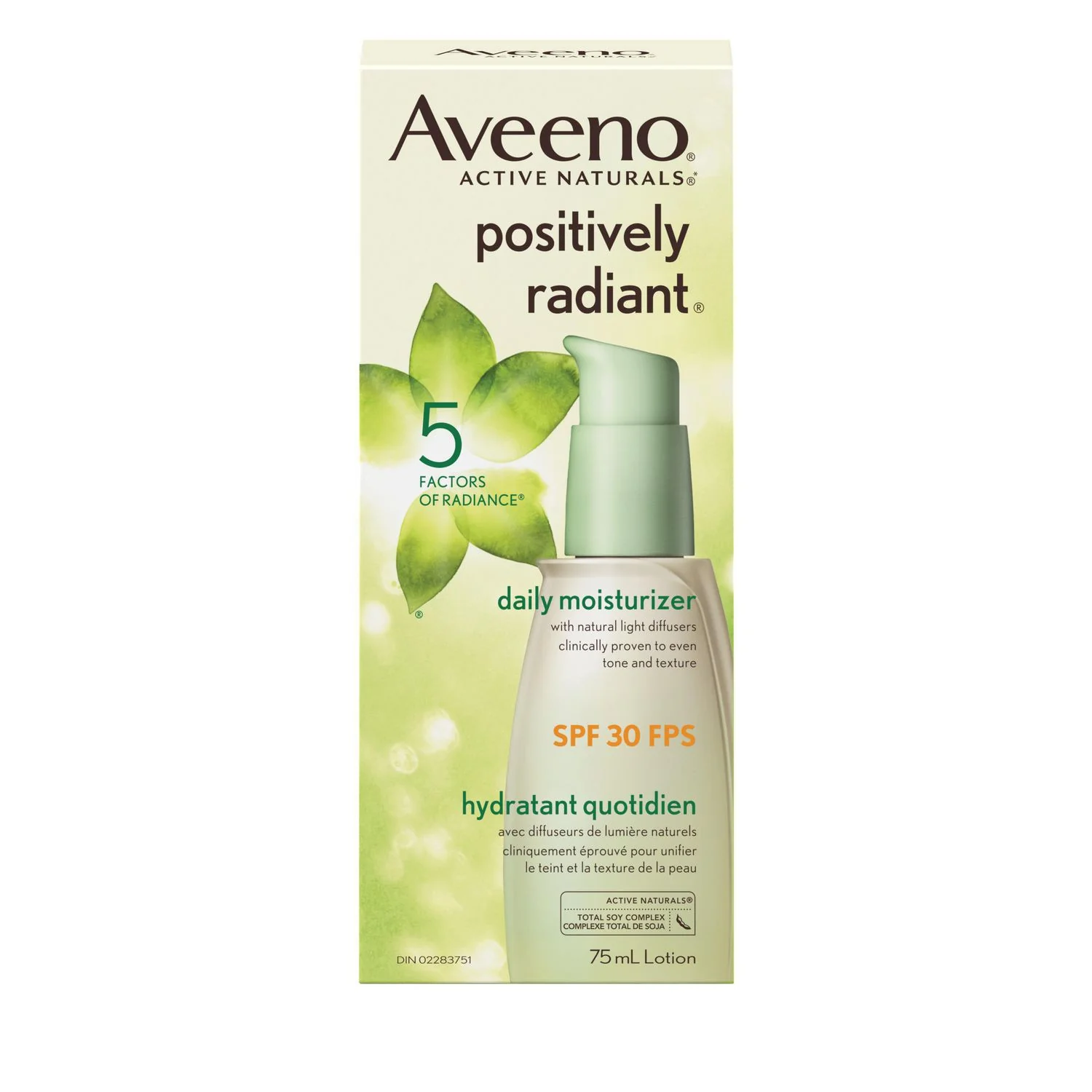 Aveeno Positively Radiant Daily Moisturizer SPF 30 - 75 mL